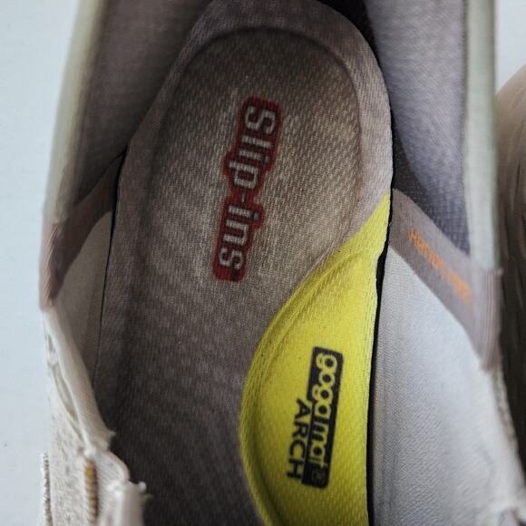 Skechers Shoes Mens 12 Canvas Comfort Slip Ins Parson Dewitt Taupe Hands Free - Picture 11 of 11